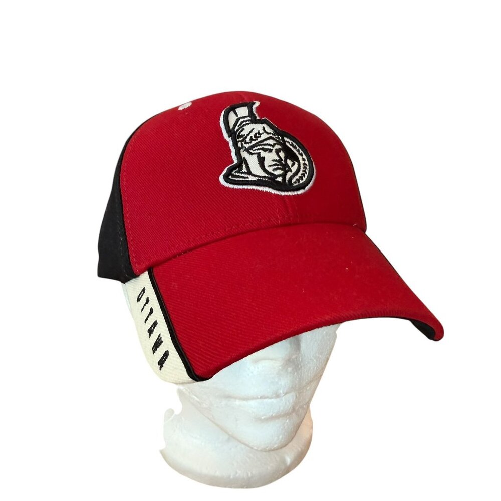 Ottawa Senators Cap Hat  Strapback '47 Black Red Spell Out One Size